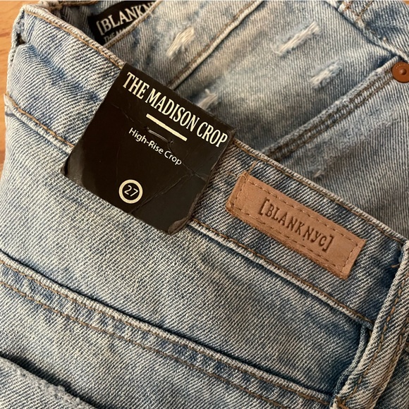 BLANK NYC Madison Crop Distressed Women’s Light Wash Jeans - Picture 10 of 16